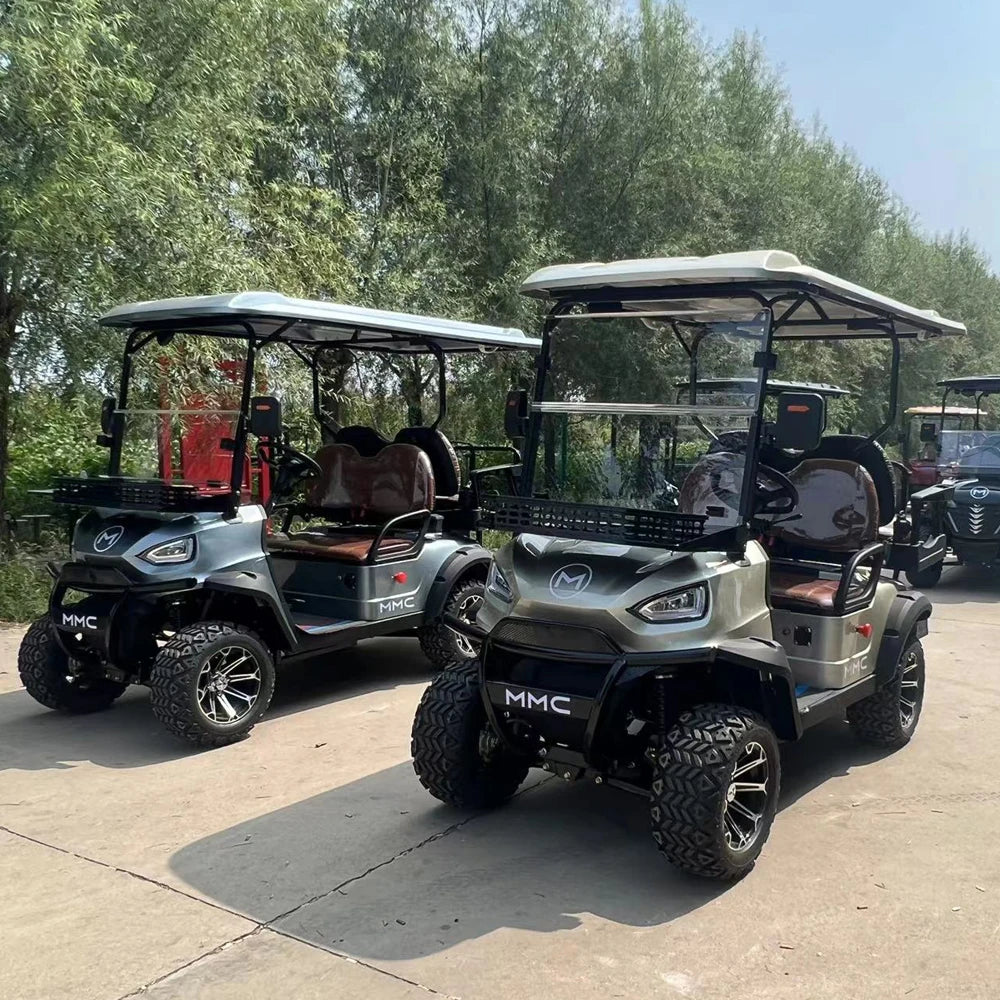 MMC New Model Electric Golf Cart with Luggage box option Rear under seat ice bucket Rain cover 2 4 6 seaters Golf Cart