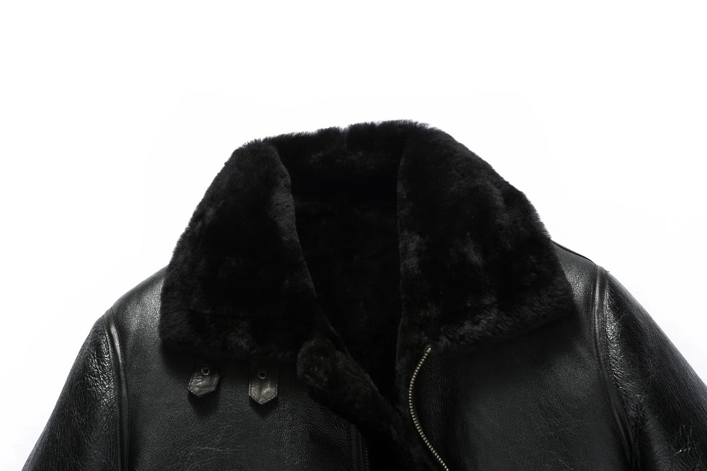100% Natural Sheepskin Leather Jacket Winter Coat Real Fur Warm Explosive Style Sherpa Men's Large Motorcycle Fashion