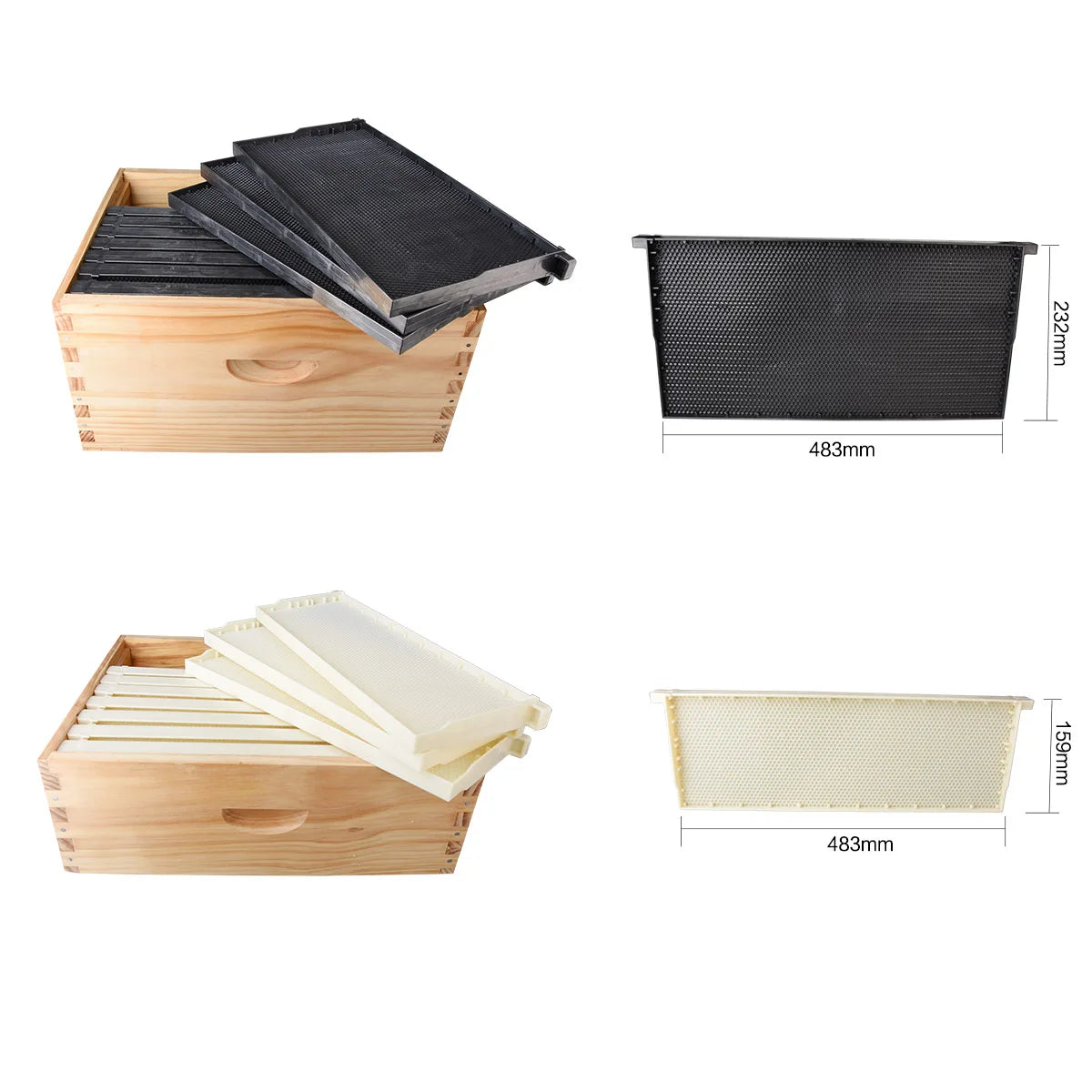 Beekeeping equipment wood Bee hive 10 frames Beehive Box Kit