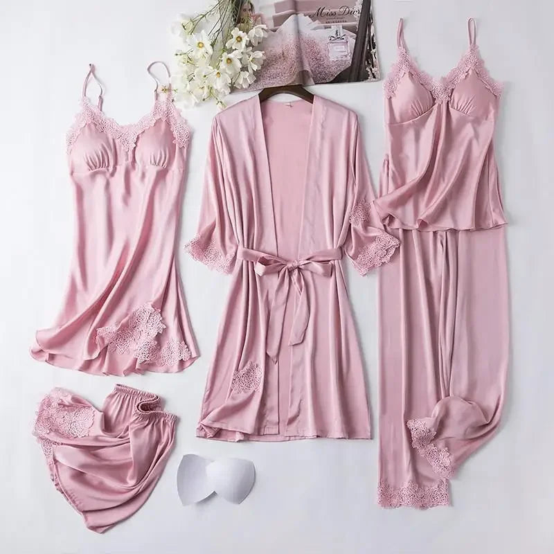 Women New Bride Bridesmaid Wedding Party Robe Female Sleepwear White Kimono Pajamas Rayon Casual Nightgown Home Clothes
