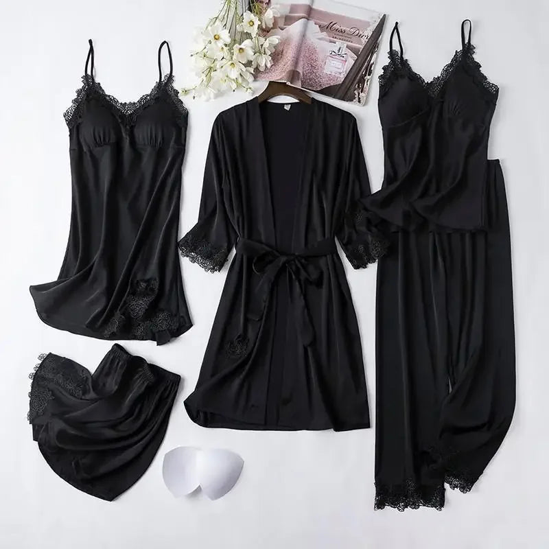 Women New Bride Bridesmaid Wedding Party Robe Female Sleepwear White Kimono Pajamas Rayon Casual Nightgown Home Clothes