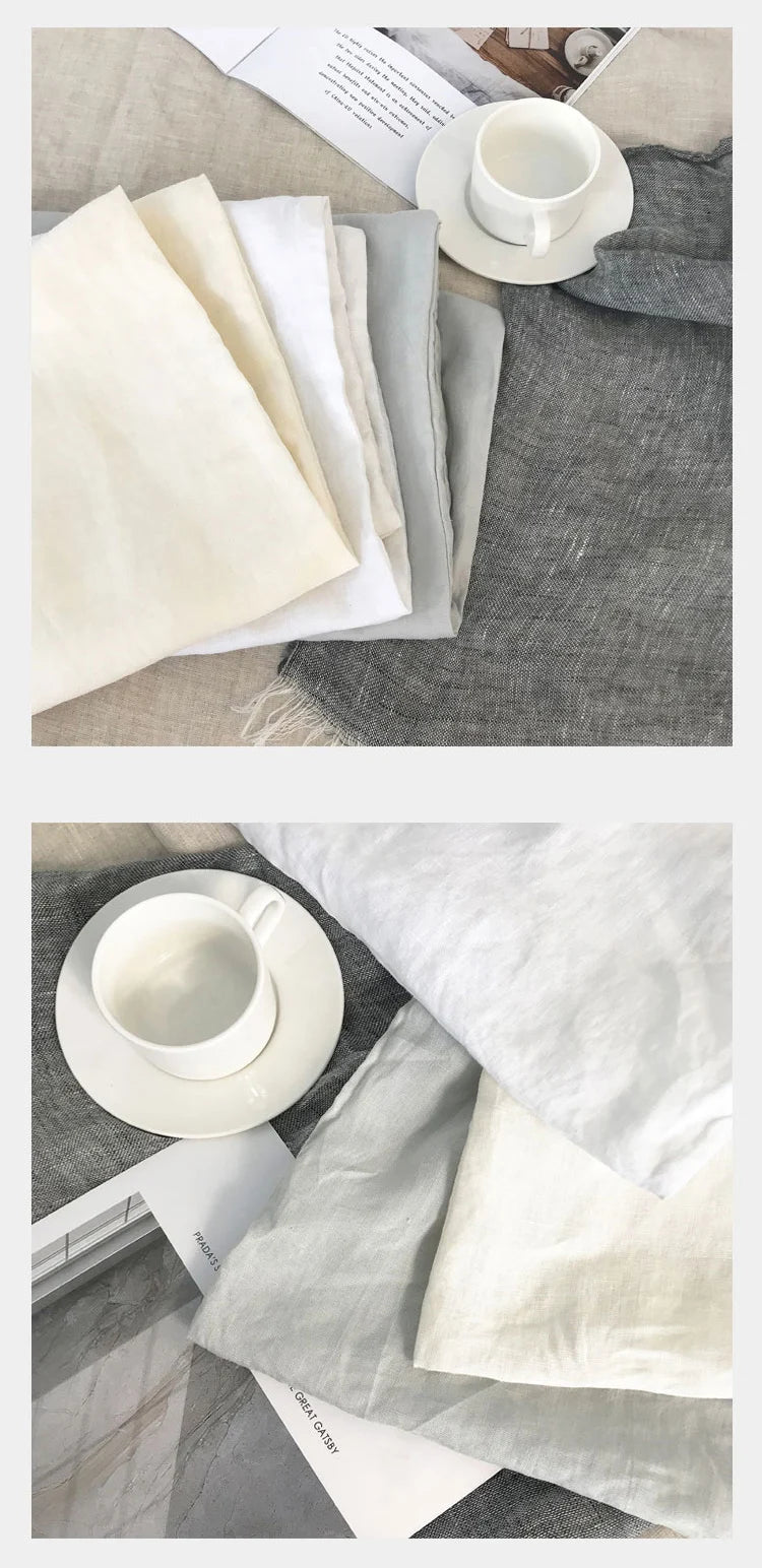 100% Linen Pillowcases, Solid Color Envelope Pillow Case, Bedding Bedroom Pillow Cover, 40x60cm/50x70cm/50x90cm