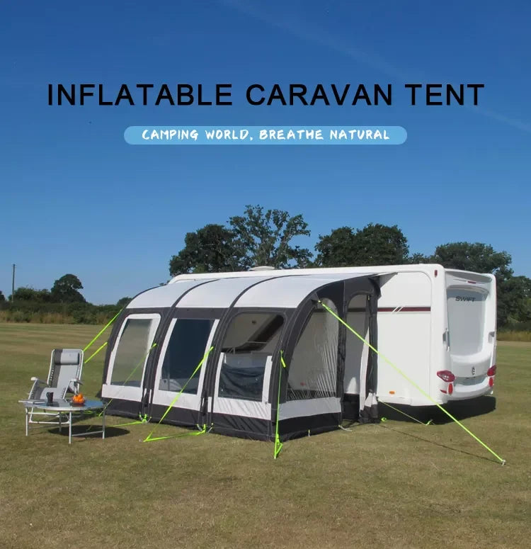Y Inflatable Waterproof Roof Camper Van Tent For Family Camping Caravan Awning Tent