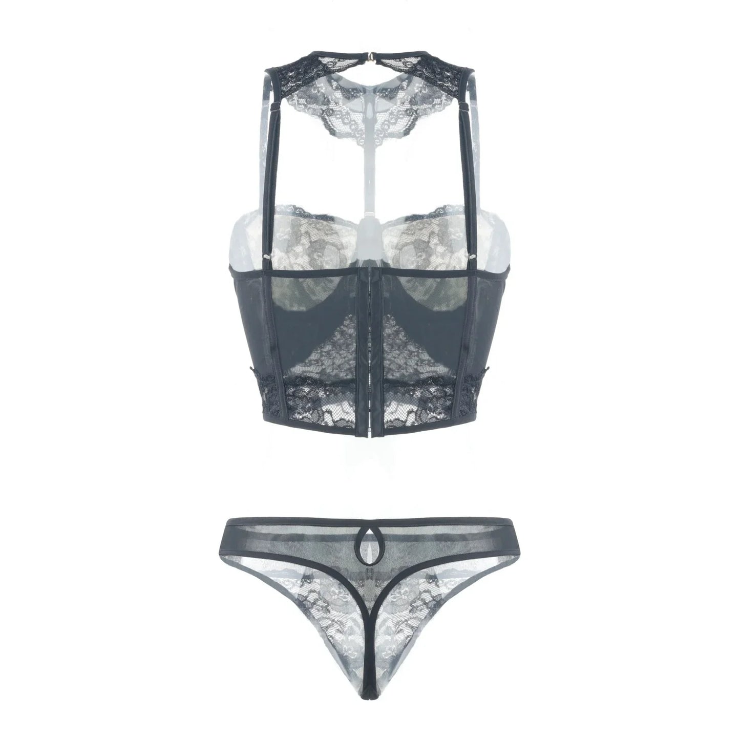 Womens Lace Lingerie Sexy Bra and Panty Set Strappy Babydoll