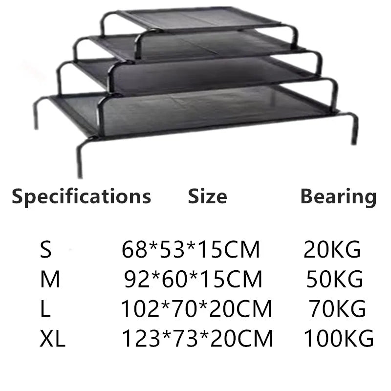Elevated Bed for Dogs Folding Pet Camping Bed Cat House Portable Removable Washable Four Seasons Dog Kennel Puppy Beds Supplies