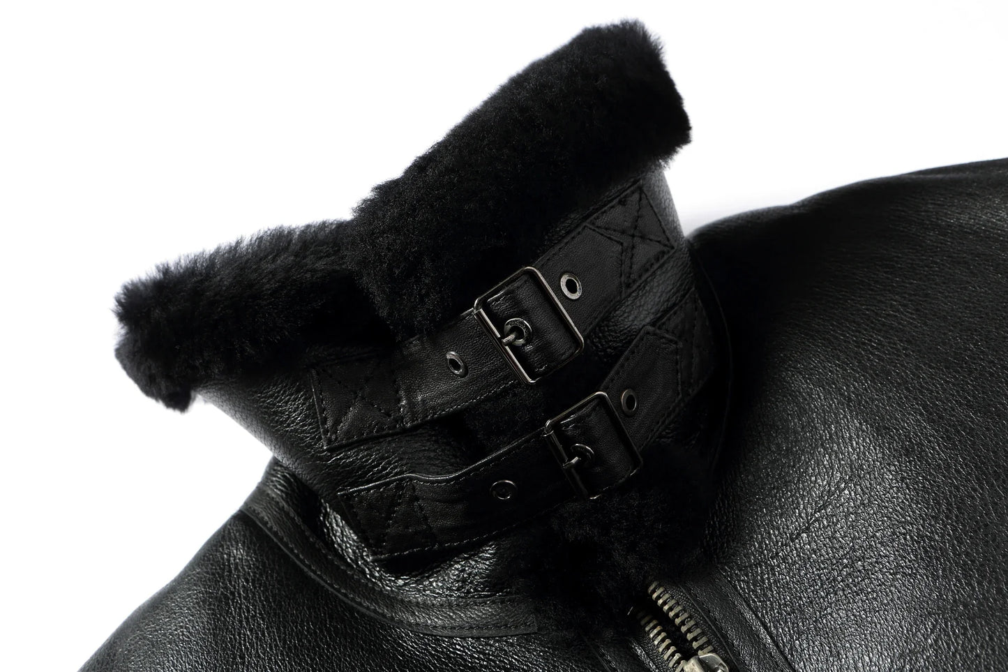 100% Natural Sheepskin Leather Jacket Winter Coat Real Fur Warm Explosive Style Sherpa Men's Large Motorcycle Fashion