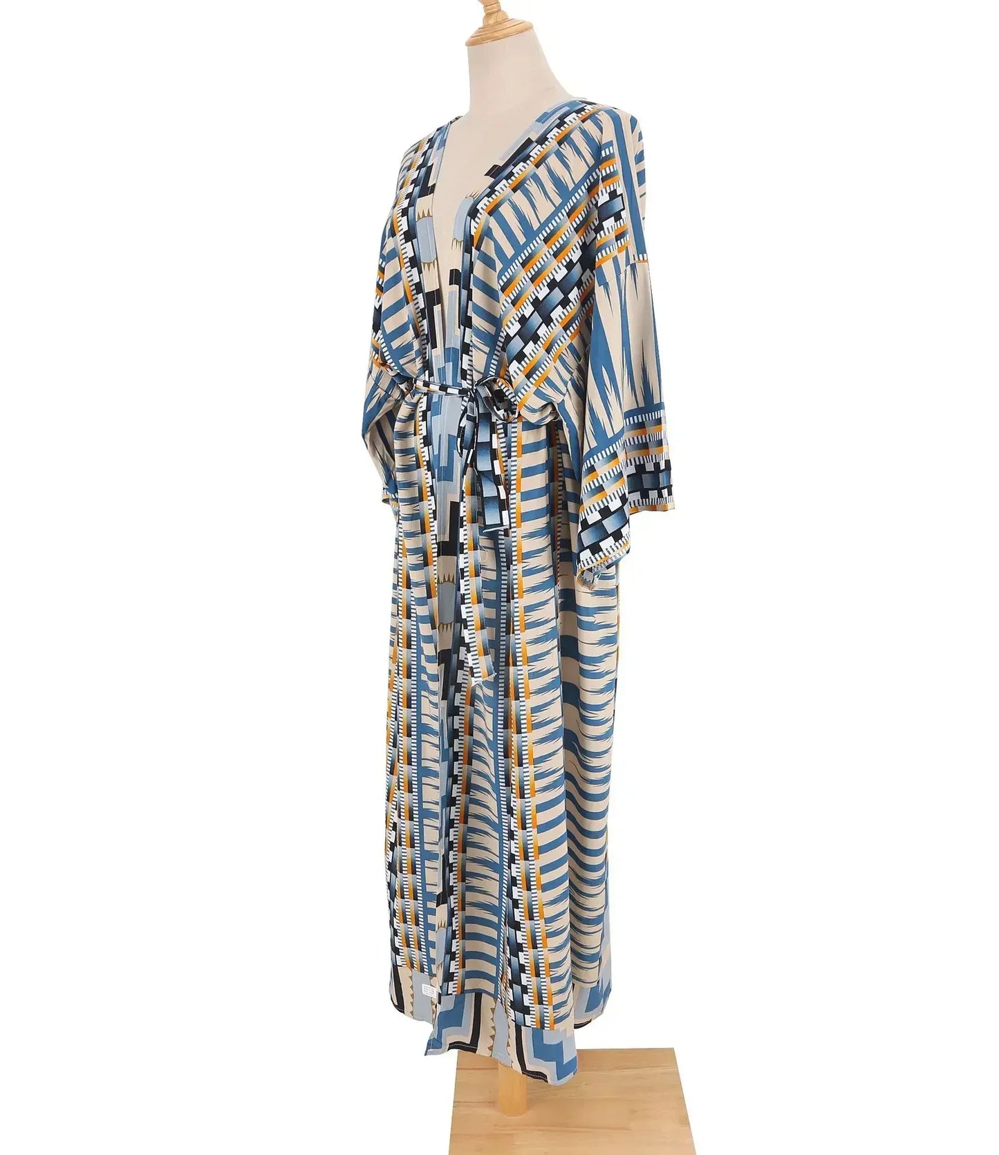 Womens Rayon Beach Blouses Kimono Cardigan Long Bikini Cover Up Bathing Suit Summer Outfit