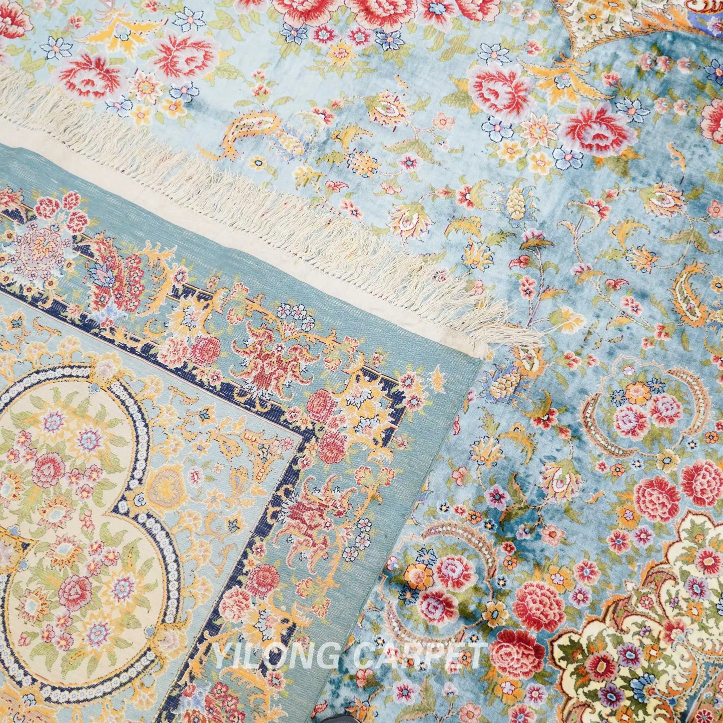 12'x18' Handknotted Silk Carpet Oriental Extra large Indoor Durable Rug (TJ445A)