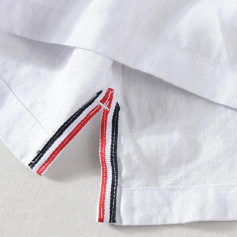 100% Linen Sleeveless Tank Top for Men Summer Solid Breathable Vest Tees Casual Man Vests