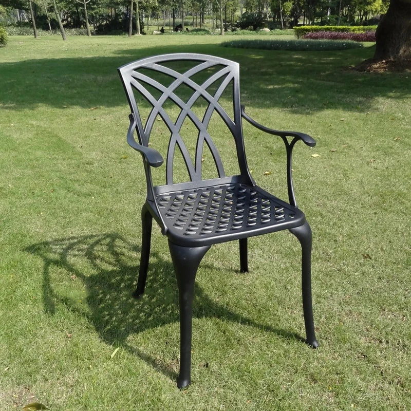 11-piece Lawn dining set anti-rust aluminum chairs tables patio furniture garden Backyard sets ova long table high quality