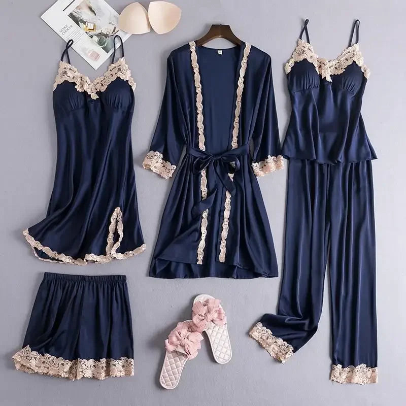 Women New Bride Bridesmaid Wedding Party Robe Female Sleepwear White Kimono Pajamas Rayon Casual Nightgown Home Clothes