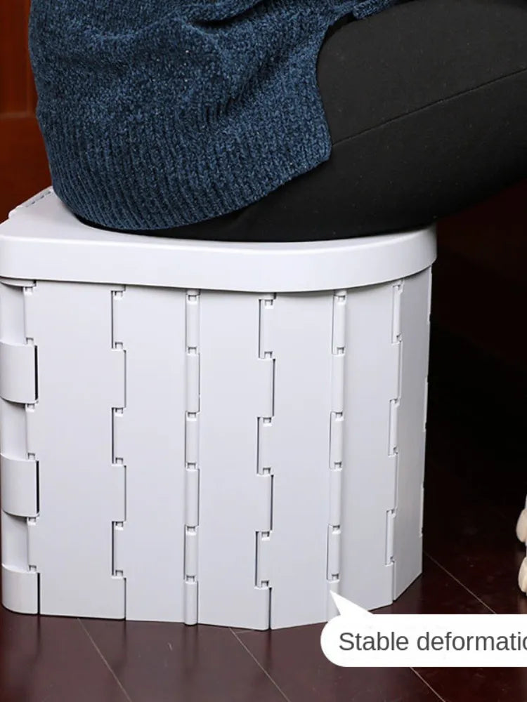 Car Folding Toilet Portable Outdoor Camping Toilet Cover Seat Toilet Reusable Toilet Emergency Toilet Trip Self-driving Toilets