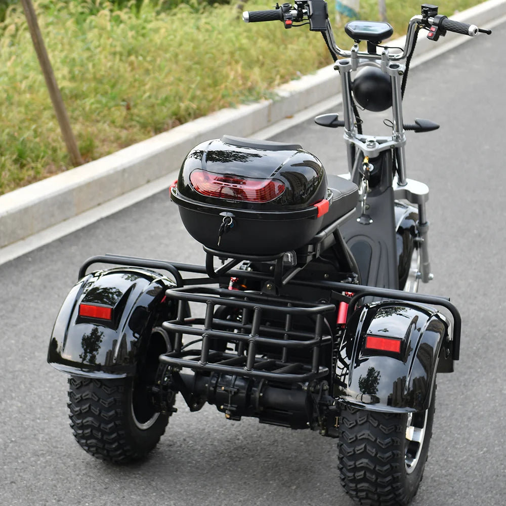 Citycoco Adult Electric 3 Wheel Scooter 2000W Motor 60V20AH Max Load 250KG Max Speed 40KM/H 18 Inch Fat Tire Electric Motorcycle
