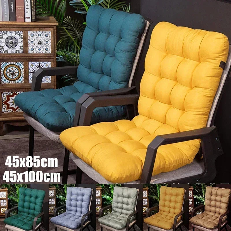 Solid Cushion Soft Comfortable Reclining Chair Cushion Outdoor Garden Chair Cushions High-Backed Chair Pads Lounger Cushion