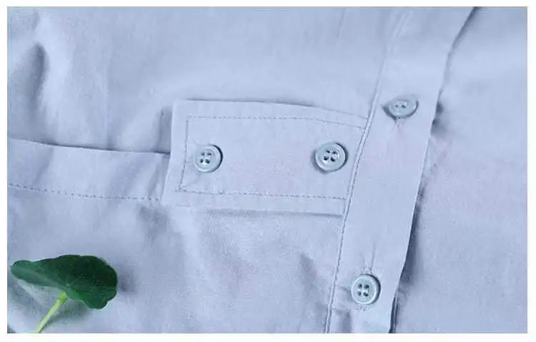 Women's Irregular Cotton Lapel Five-Point Sleeve Blouse, Large Size Shirt, Elegant Blouses for Youth, Medium Length