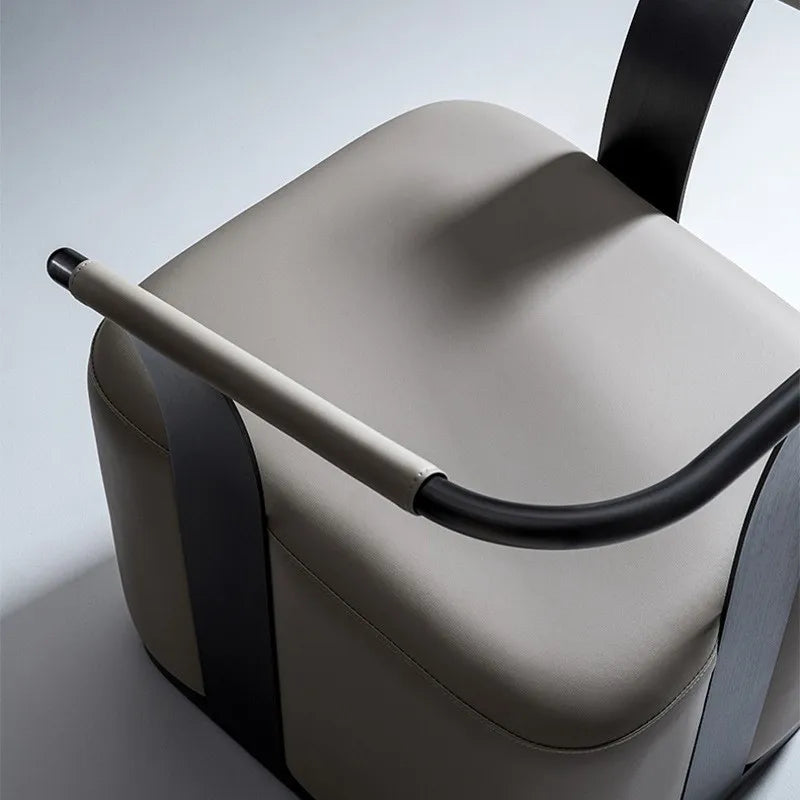 Wuli House Tea Chairs Internet Celebrity Armrest Backrest Designer Single Chair Villa Light Luxury Minimalist Home Guest Chairs