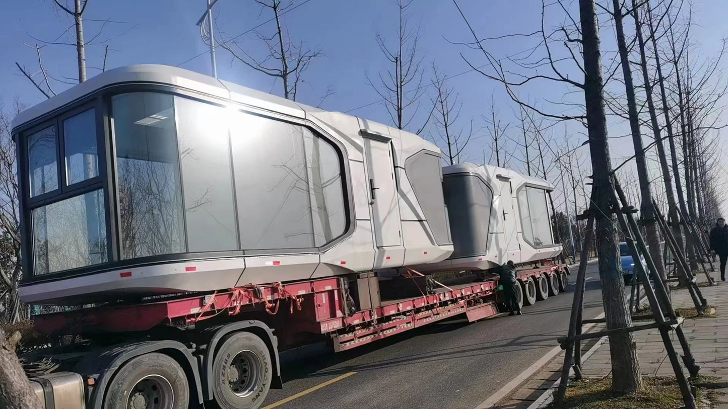 Soundproof Booth Tiny Hotel 267 sqf/ 375 sqf Container Homes 28sqm/38sqm insulation tent camp tent