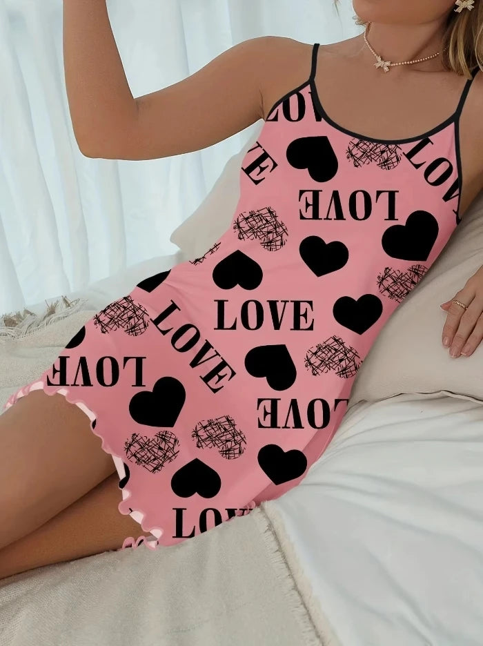 1 Piece Pajamas Halter Nightgown Thin Section with Bra Pads Lace Edge Silk Loungewear Multicolor Ice Silk Furniture Nightgowns
