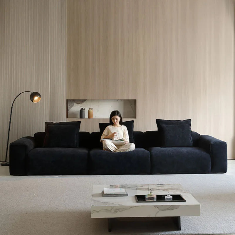 Italian Velvet Living Room Sofa Foam Sponge Minimalist Lounge European Living Room Sofa Barber Bedroom Canape Salon Furnitures
