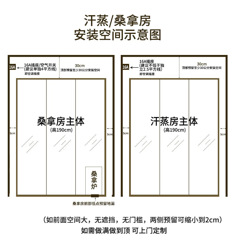 Xl Far Infrared Light Wave Room Household Nano Sweat Steaming Room Sauna Room Can Be Installed