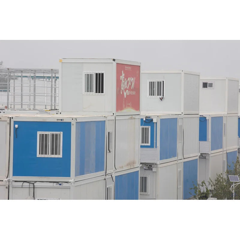 In china 40ft prefabricated flat pack hotel container house Sandwich panel modular home FOR Sale