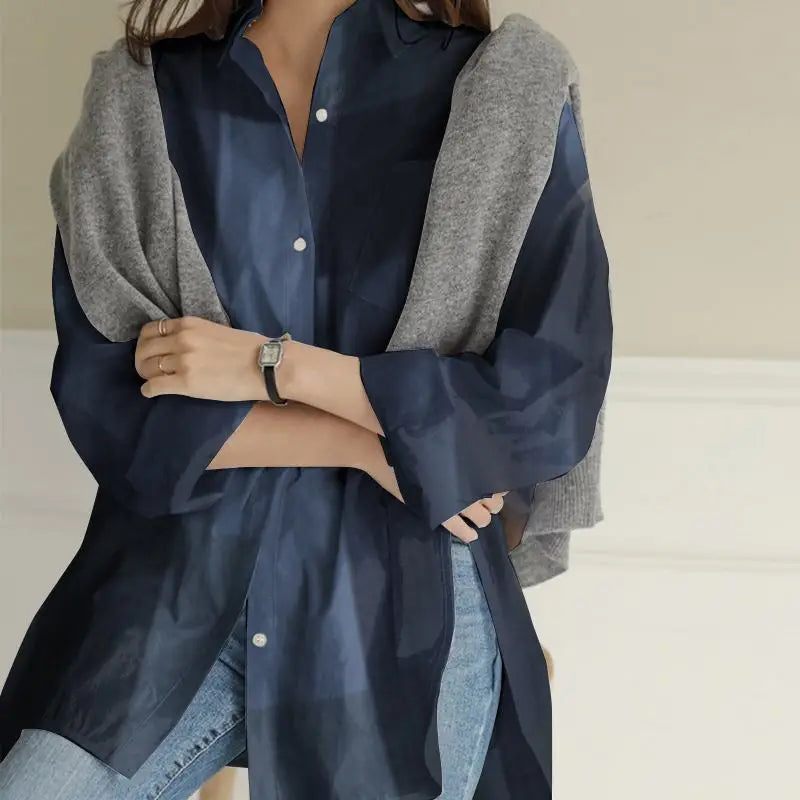 ZANZEA 2024 Summer Plaid Check Shirts Vintage Long Sleeve Blusas Women Fashion Irregular Blouse Oversized Female Casual Chemise