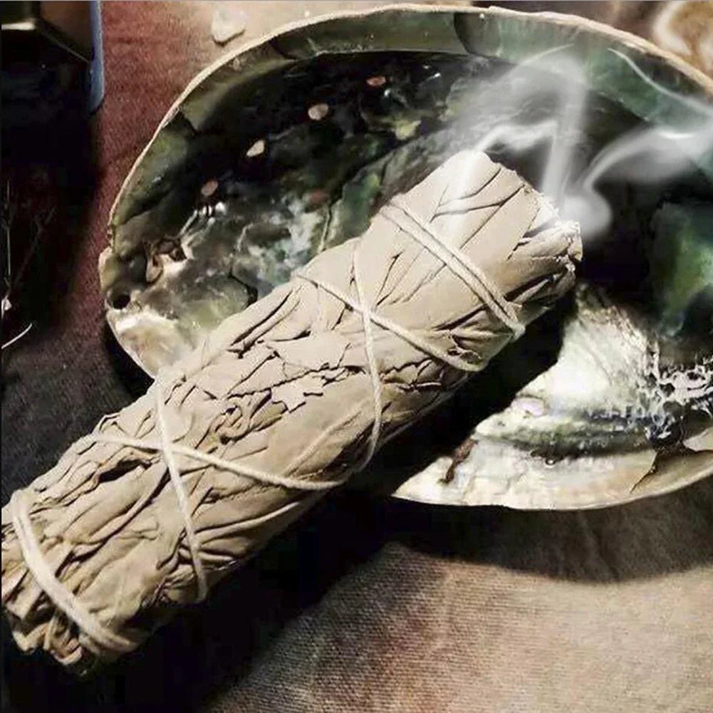 1-10PCS Natural White Sage Bundle Smudge Sticks California Pure Leaf for Spiritual Home Cleaning Sage Incense Aromatherapy