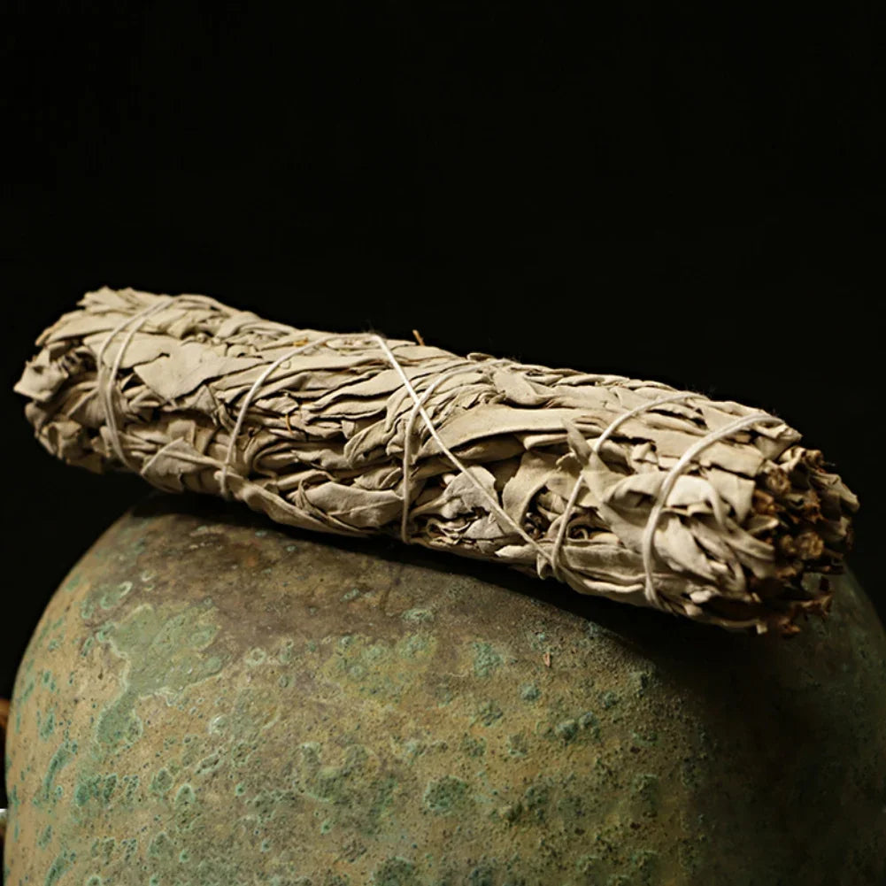 1-10PCS Natural White Sage Bundle Smudge Sticks California Pure Leaf for Spiritual Home Cleaning Sage Incense Aromatherapy