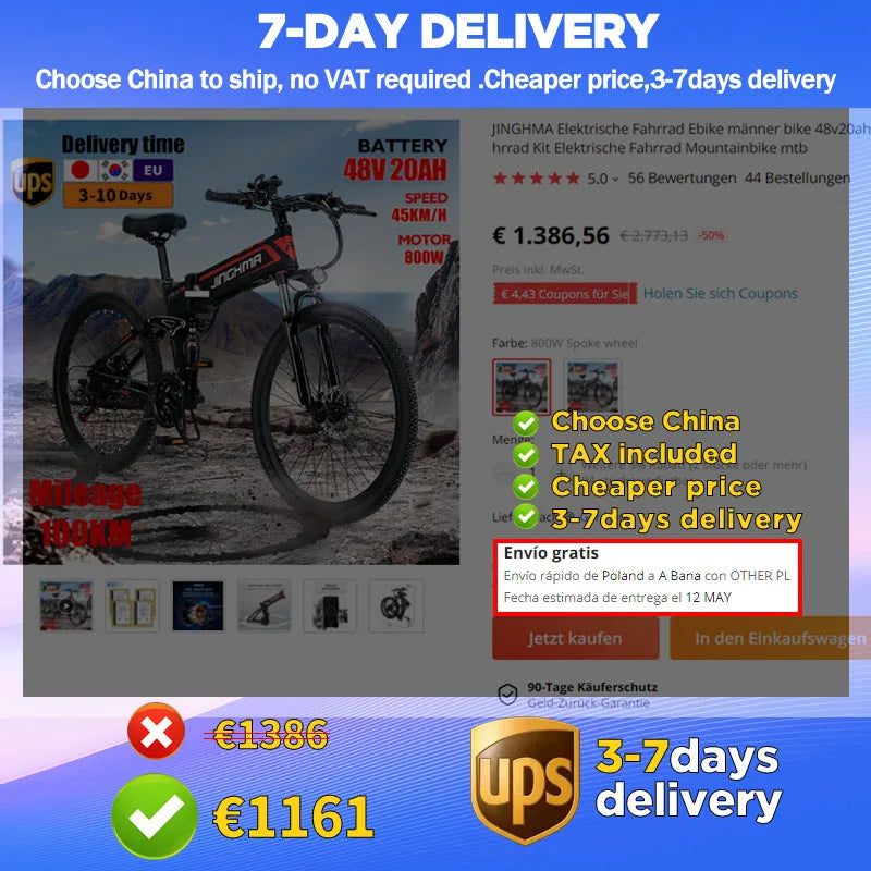 Bicycles bike electric bicycle Mountain ebike folding Foldable 800w 48V20ah lithium battery adult Bikes 26inch e bike mtb