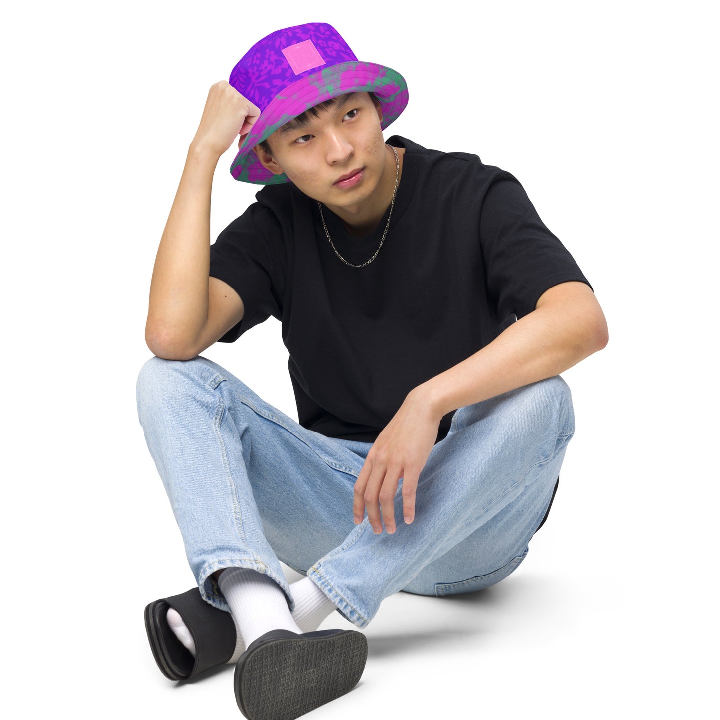 Just Flowers Reversible bucket hat