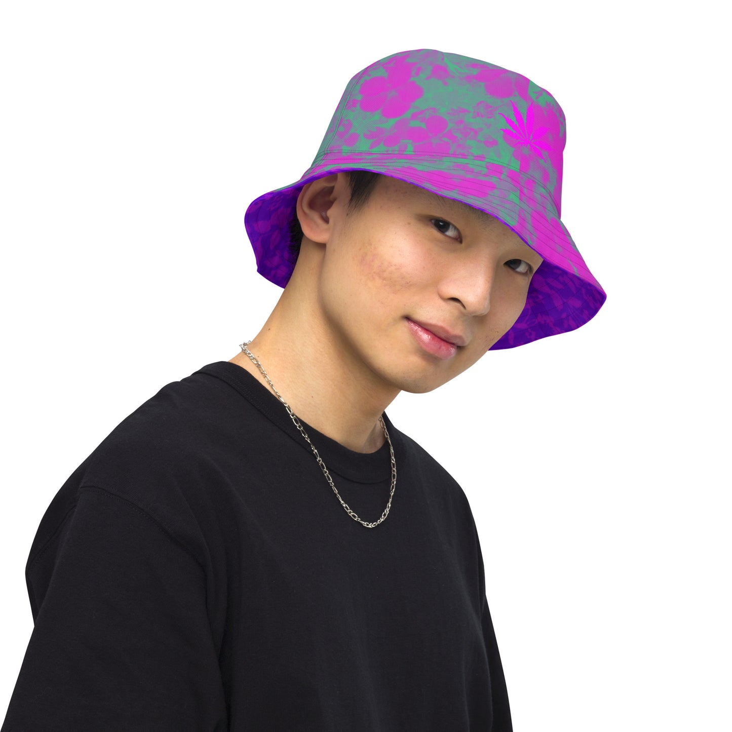 Just Flowers Reversible bucket hat
