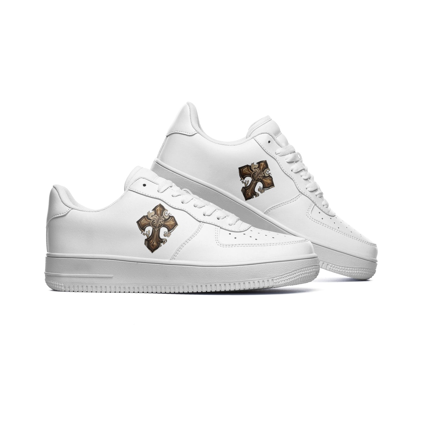 Christ Returned Unisex Low Top Leather Sneakers