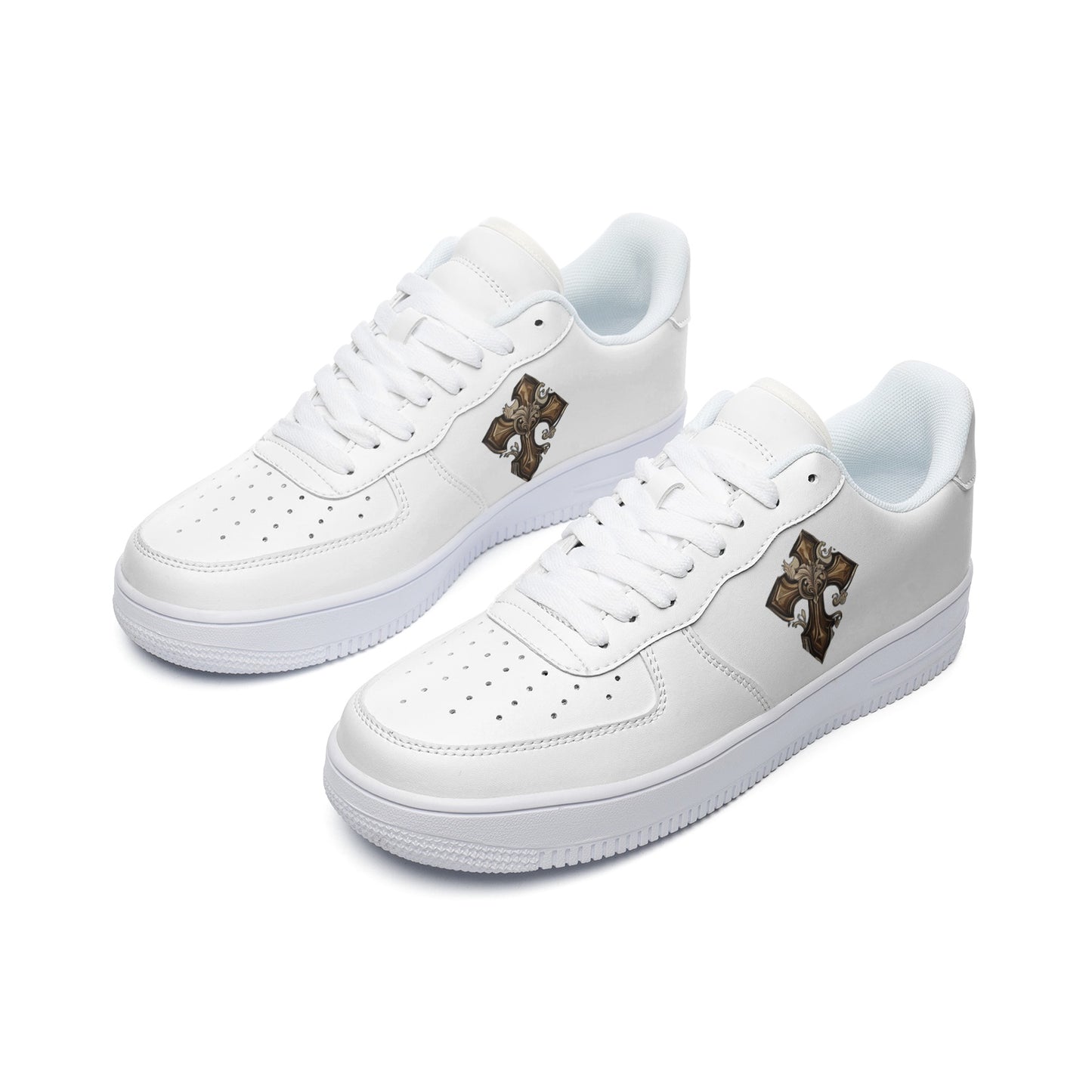 Christ Returned Unisex Low Top Leather Sneakers