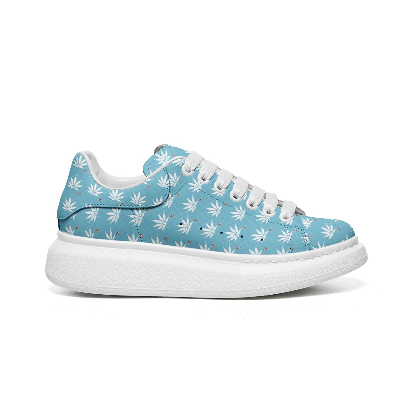 Sapphire SKY-ICE FROST DIAMOND Infinite Universe Unisex Non Slip Lace Up Faux Leather Sneakers