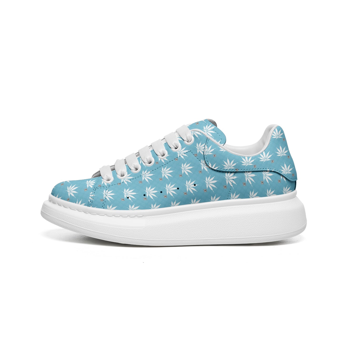Sapphire SKY-ICE FROST DIAMOND Infinite Universe Unisex Non Slip Lace Up Faux Leather Sneakers