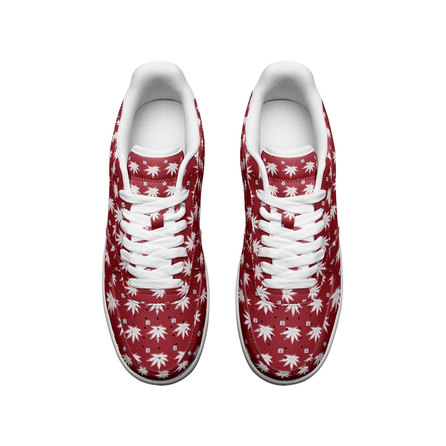 BLOOD FROSTED ICED DIAMOND Unisex Low Top Leather Sneakers