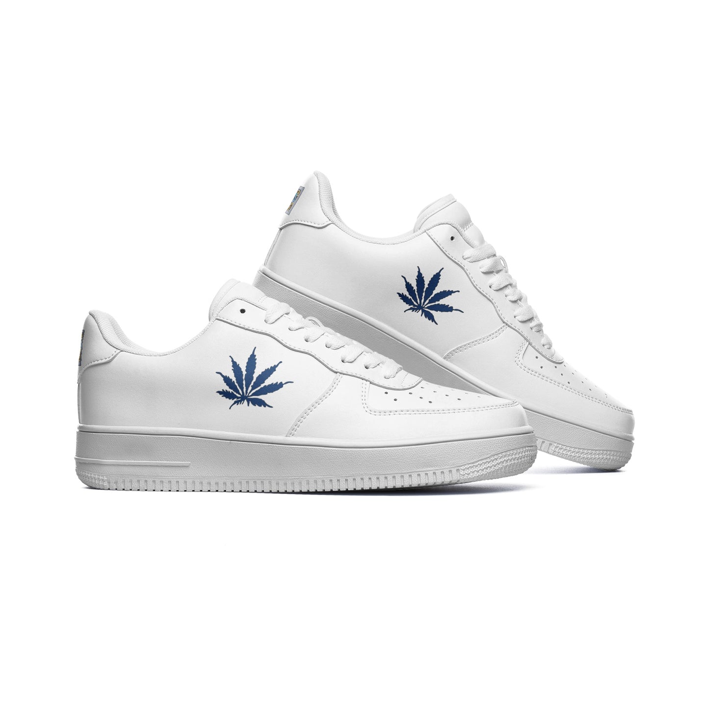Iced Mellow Diamond Infinite Universe Unisex Low Top Leather Sneakers