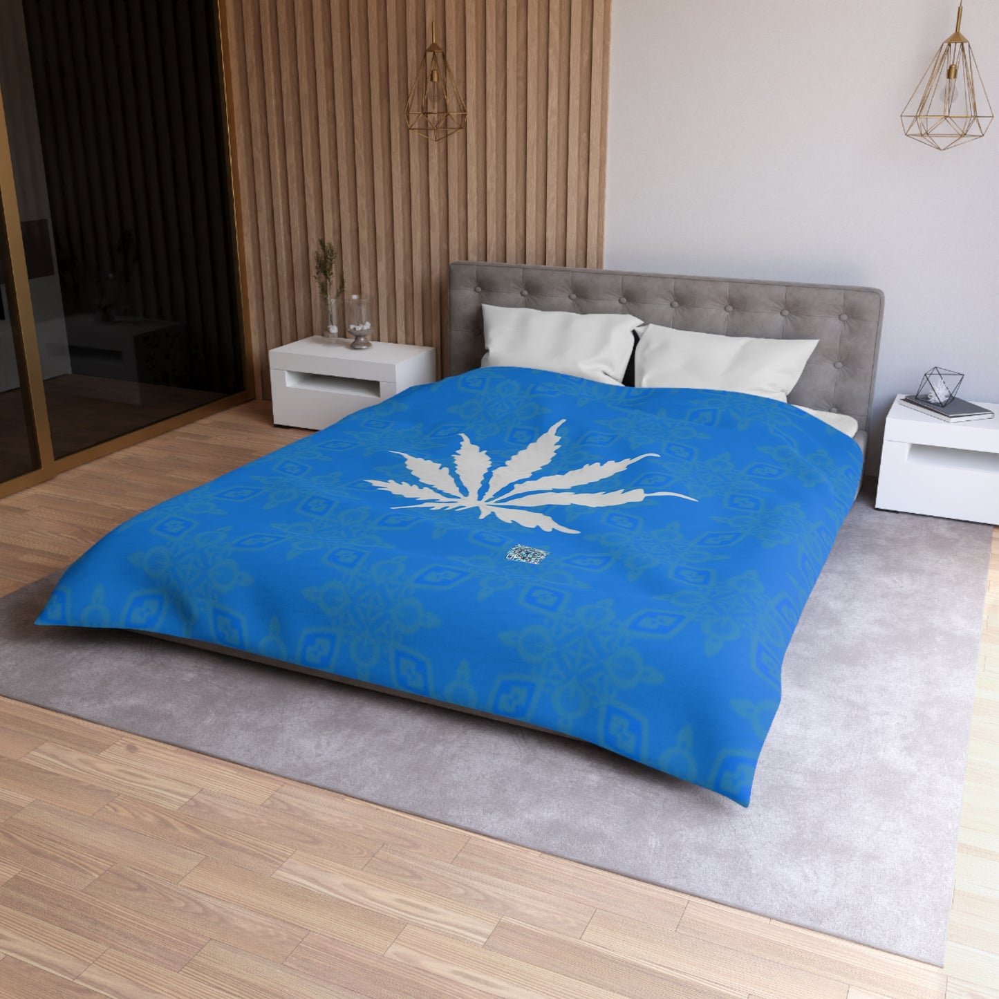Sapphire BLUE-ICE Infinite Universe Microfiber Duvet Cover