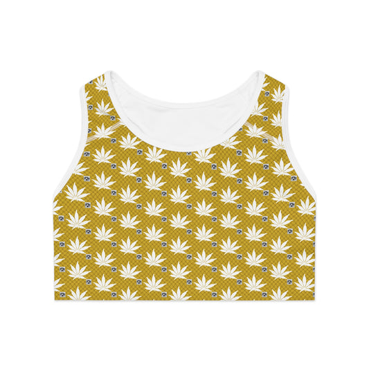NEW GOLD ICED DIAMOND infinite Universe Sports Bra —  Activewear