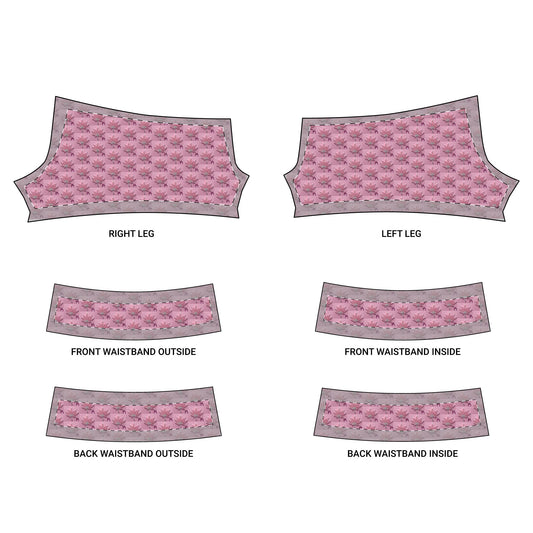 5D ICED OUT FLAME DIAMOND - Infinite Universe - Women's Vibrant Floral Yoga Shorts