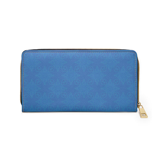 Sapphire BLUE-ICE Infinite Universe Zipper Wallet