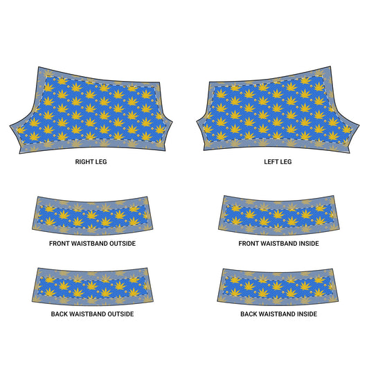 GOLD FORT KNOXX STAR STRUCK ICED DIAMOND Infinite Universe Chic Leaf Print Yoga Shorts, Eco-Friendly Activewear, Perfect for Summer Workouts, Gift for Fitness Enthusiasts, Stylish Home Gym Gear