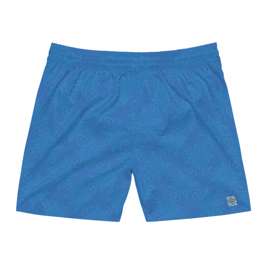 Sapphire BLUE-ICE Infinite Universe Men's Mid-Length Swim Shorts (AOP)
