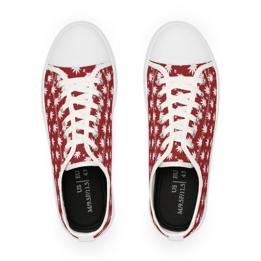 FROSTED BLOOD RUBY RED DIAMOND Infinite Universe - Stylish Cannabis Print Sneakers for Men