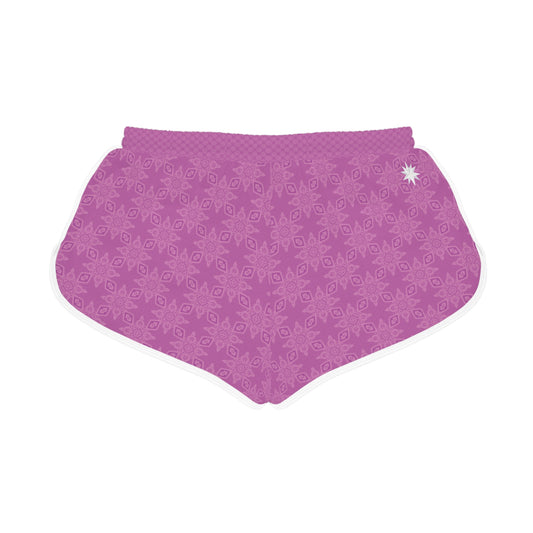 FROST Pink Diamond {BABY STAR FLAKE} Infinite Universe Women's Relaxed Shorts (AOP)