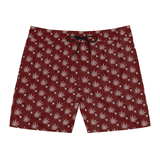 SHARP FROSTED ICED DIAMOND Stylish Men's Mid-Length Swim Shorts
