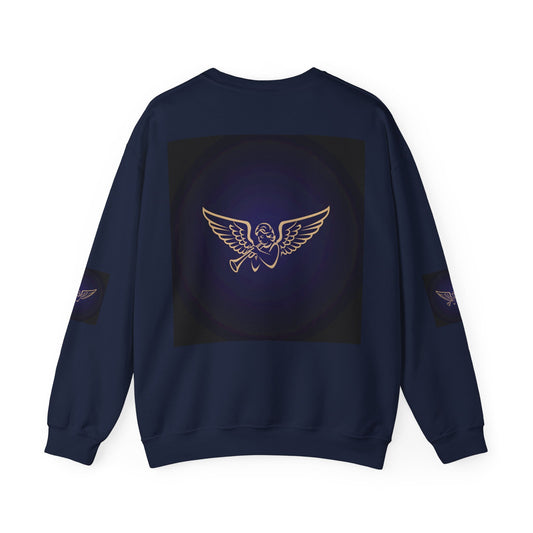 LORD NEEDS HELP WITH ANGELS RIGHT ABOUT NOW SACRIFICE Unisex Heavy Blend™ Crewneck Sweatshirt