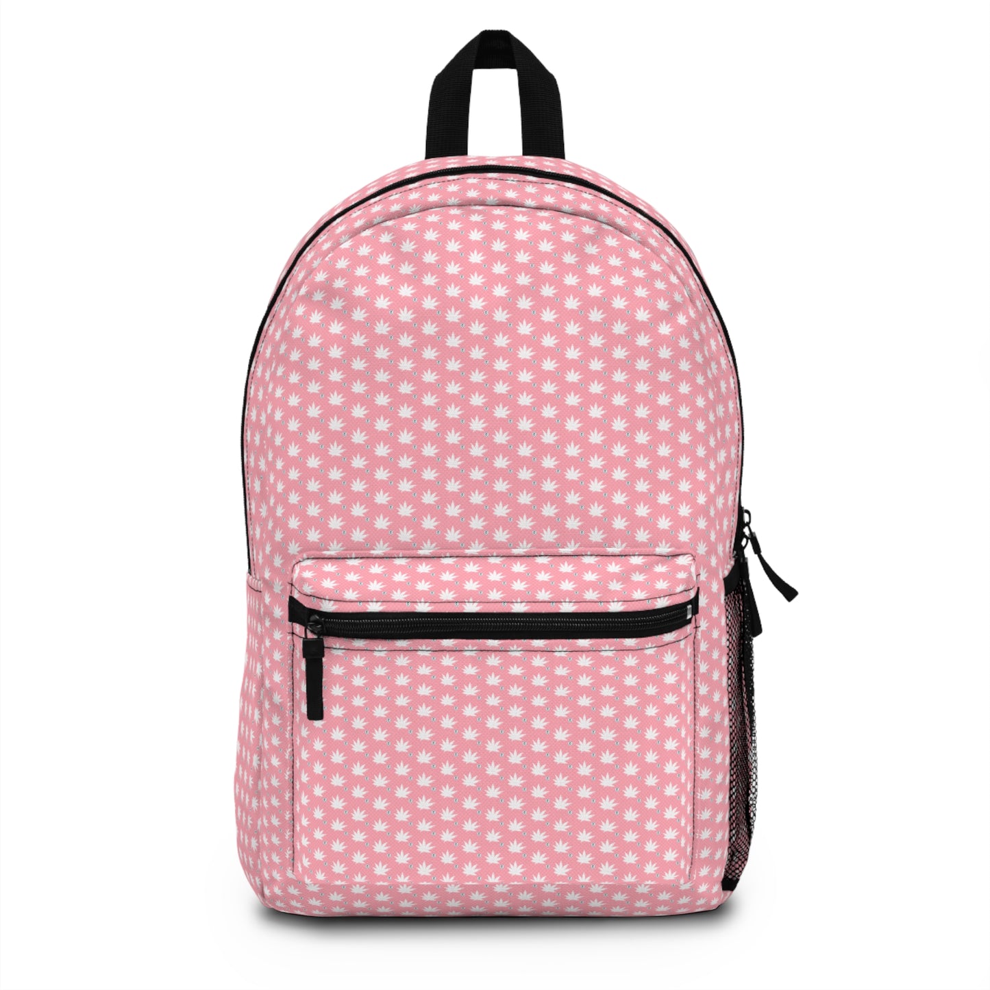 FROSTED BRIGHT TRUE PINK ICED DIAMOND Charming Pink Polka Dot Backpack