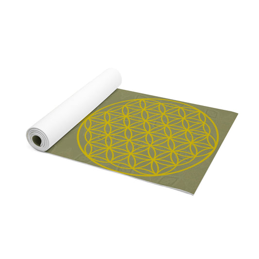 THREE GOLD STARS/CIRCLE OF LIFE/CHRIST RETURNED MEDITATION/Foam Yoga Mat
