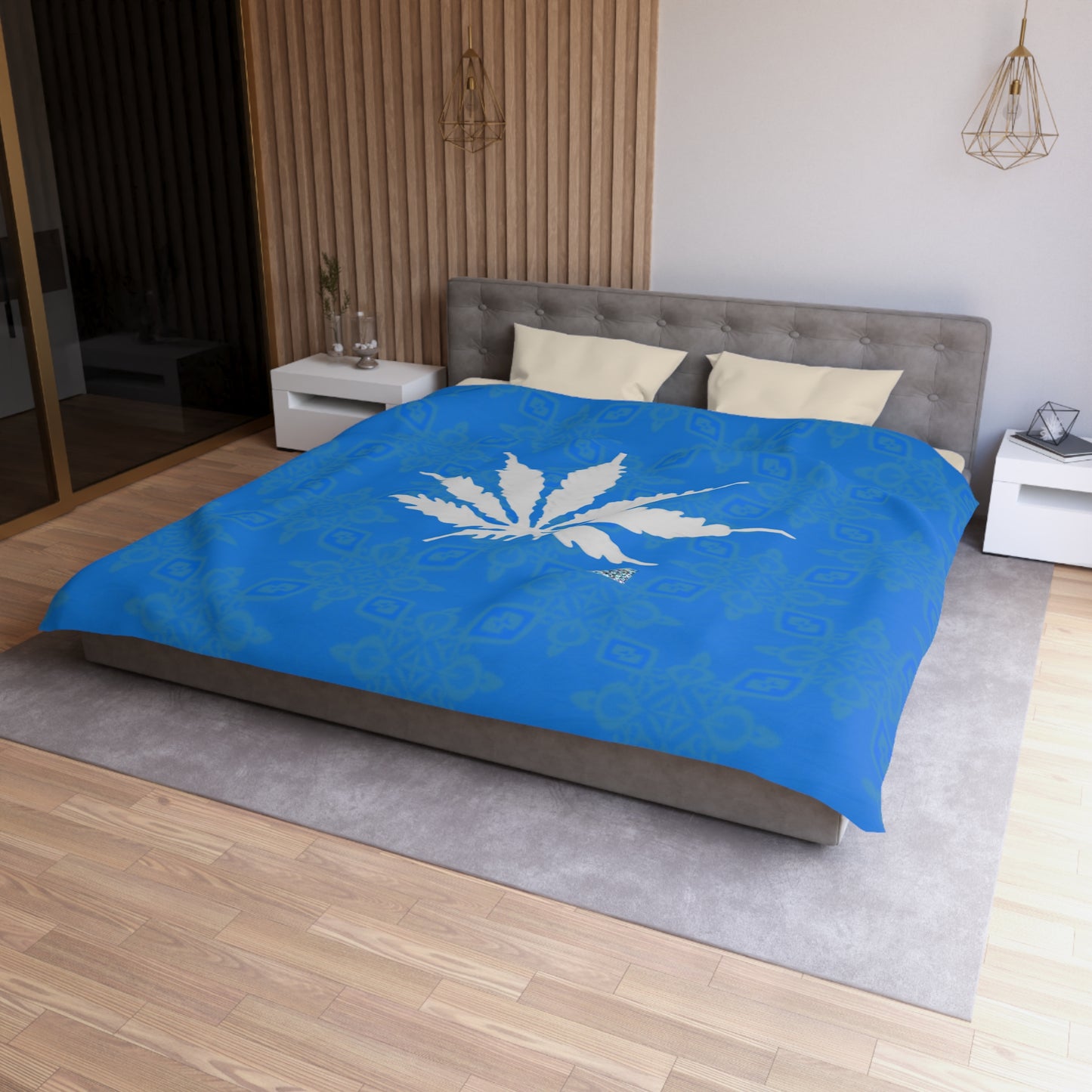 Sapphire BLUE-ICE Infinite Universe Microfiber Duvet Cover